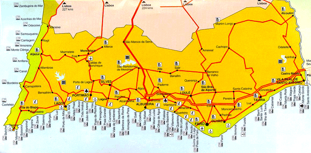 Algarve Map